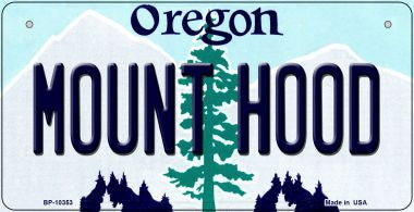 Mount Hood Oregon Novelty Metal Bicycle Plate BP-10353