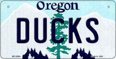 Ducks Oregon Novelty Metal Bicycle Plate BP-10354