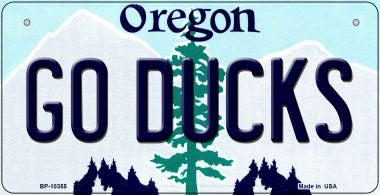 Go Ducks Oregon Novelty Metal Bicycle Plate BP-10355