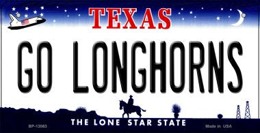 Go Longhorns Novelty Metal Key Chain KC-13063