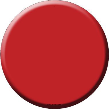 Red Novelty Metal Circular Sign