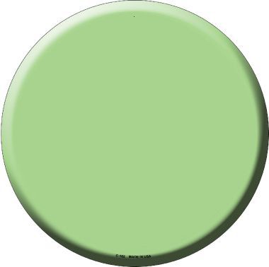 Lime Green Novelty Metal Circular Sign