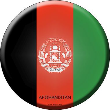 Afghanistan Country Novelty Metal Circular Sign