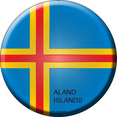 Aland Islands Country Novelty Metal Circular Sign