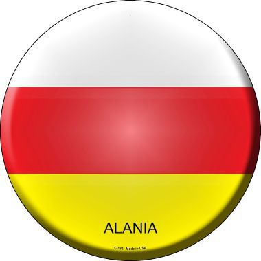 Alania Country Novelty Metal Circular Sign