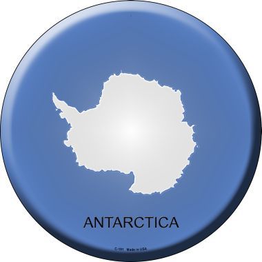Antarctica Country Novelty Metal Circular Sign