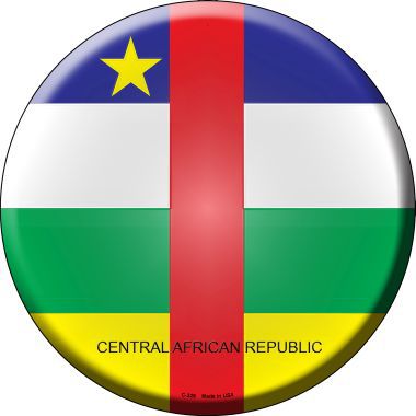 Central African Republic Country Novelty Metal Circular Sign