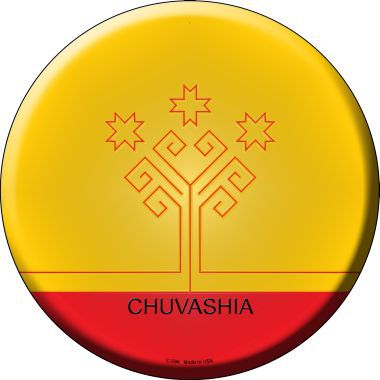 Chuvashia Country Novelty Metal Circular Sign