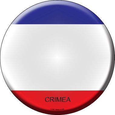 Crimea Country Novelty Metal Circular Sign