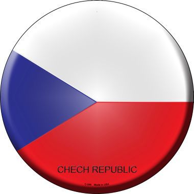 Chech Republic Country Novelty Metal Circular Sign