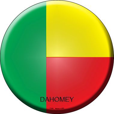 Dahomey Country Novelty Metal Circular Sign