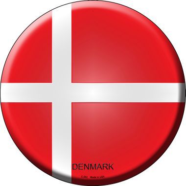 Denmark Country Novelty Metal Circular Sign