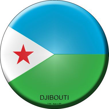 Djibouti Country Novelty Metal Circular Sign