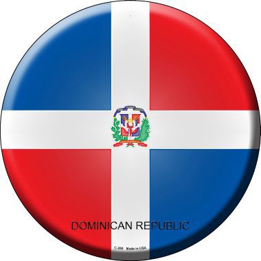 Dominican Republic Country Novelty Metal Circular Sign