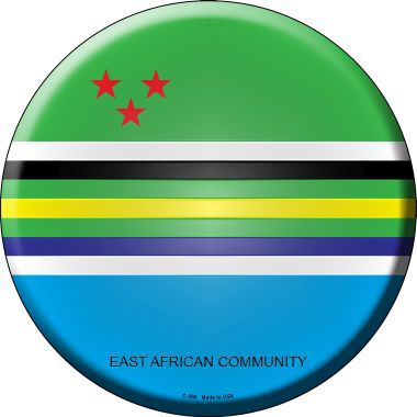 East African Community Country Novelty Metal Circular Sign