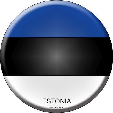 Estonia Country Novelty Metal Circular Sign