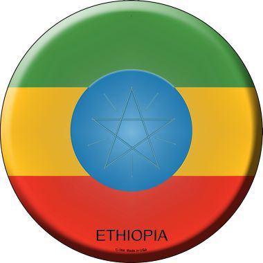 Ethiopia Country Novelty Metal Circular Sign