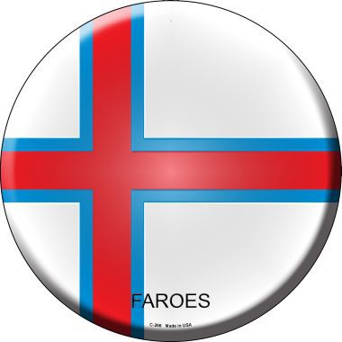 Faroes Country Novelty Metal Circular Sign