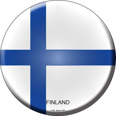 Finland Country Novelty Metal Circular Sign