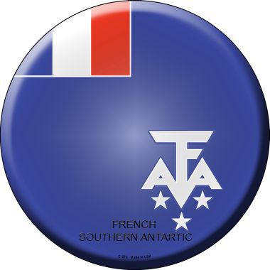 French Southern Antarctic Country Novelty Metal Circular Sign