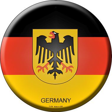 Germany Country Novelty Metal Circular Sign
