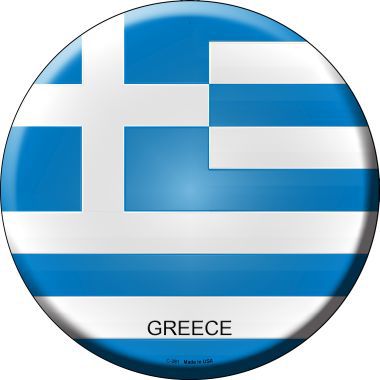 Greece Country Novelty Metal Circular Sign