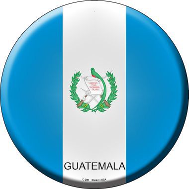 Guatamala Country Novelty Metal Circular Sign
