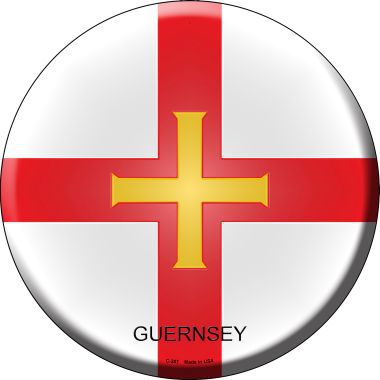 Guernsey Country Novelty Metal Circular Sign