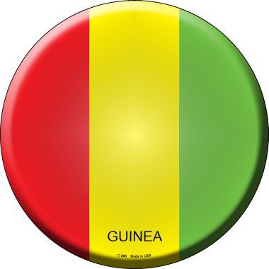 Guinea Country Novelty Metal Circular Sign