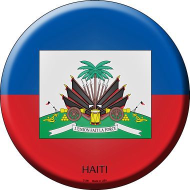 Haiti Country Novelty Metal Circular Sign