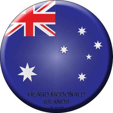 Heard McDonald Islands Country Novelty Metal Circular Sign