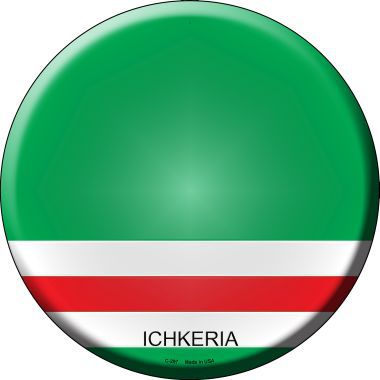 Ichkeria Country Novelty Metal Circular Sign