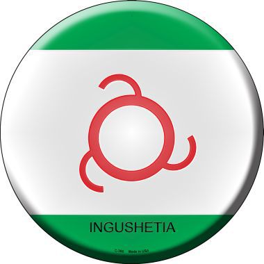 Ingushetia Country Novelty Metal Circular Sign