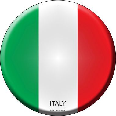 Italy Country Novelty Metal Circular Sign