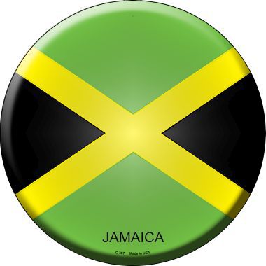Jamaica Country Novelty Metal Circular Sign