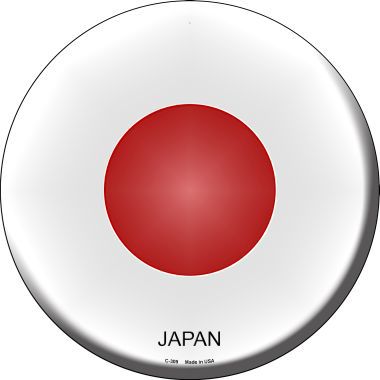 Japan Country Novelty Metal Circular Sign