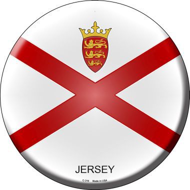 Jersey Country Novelty Metal Circular Sign