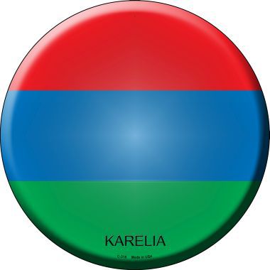 Karelia Country Novelty Metal Circular Sign