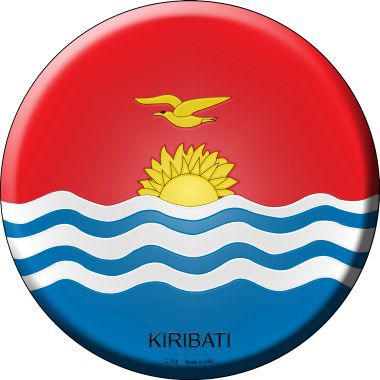 Kiribati Country Novelty Metal Circular Sign