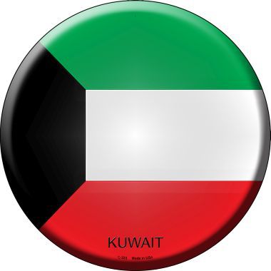 Kuwait Country Novelty Metal Circular Sign