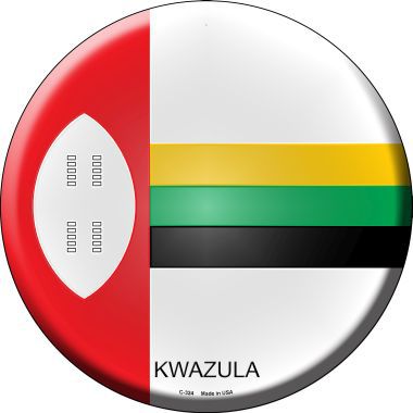 Kwazula Country Novelty Metal Circular Sign
