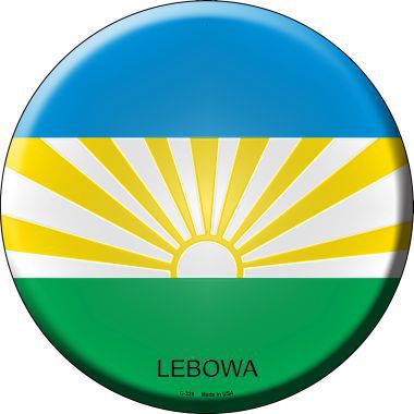 Lebowa Country Novelty Metal Circular Sign