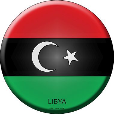 Libya Country Novelty Metal Circular Sign