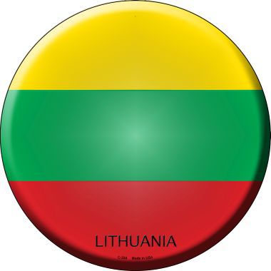 Lithuania Country Novelty Metal Circular Sign