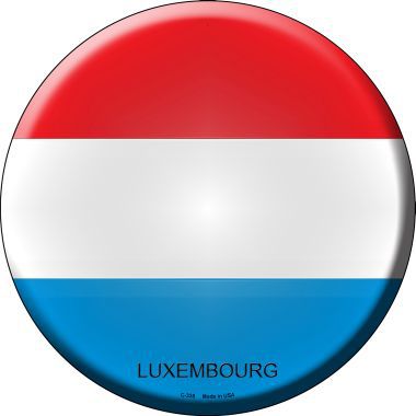 Luxembourg Country Novelty Metal Circular Sign