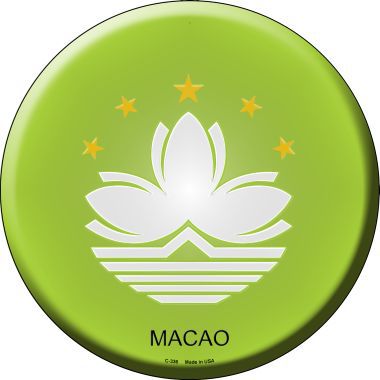 Macao Country Novelty Metal Circular Sign