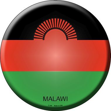 Malawi Country Novelty Metal Circular Sign