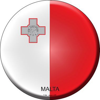 Malta Country Novelty Metal Circular Sign