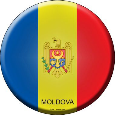 Moldova Country Novelty Metal Circular Sign
