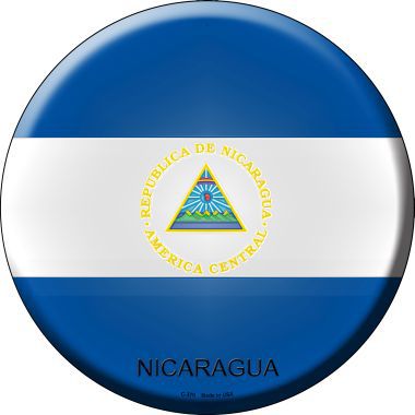 Nicaragua Country Novelty Metal Circular Sign